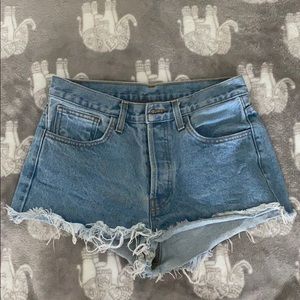 Light wash shorts from Brandy Melville